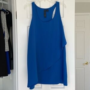 PETTICOAT ALLEY Royal Blue Dress Size Small Y2K Mini Tank Dress Casual Coastal